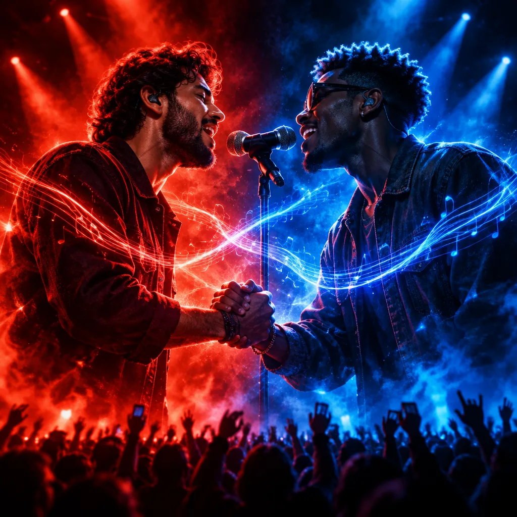 Capa exclusiva da parada Feats e Parcerias do Ano: As Músicas Mais Tocadas em Dupla
