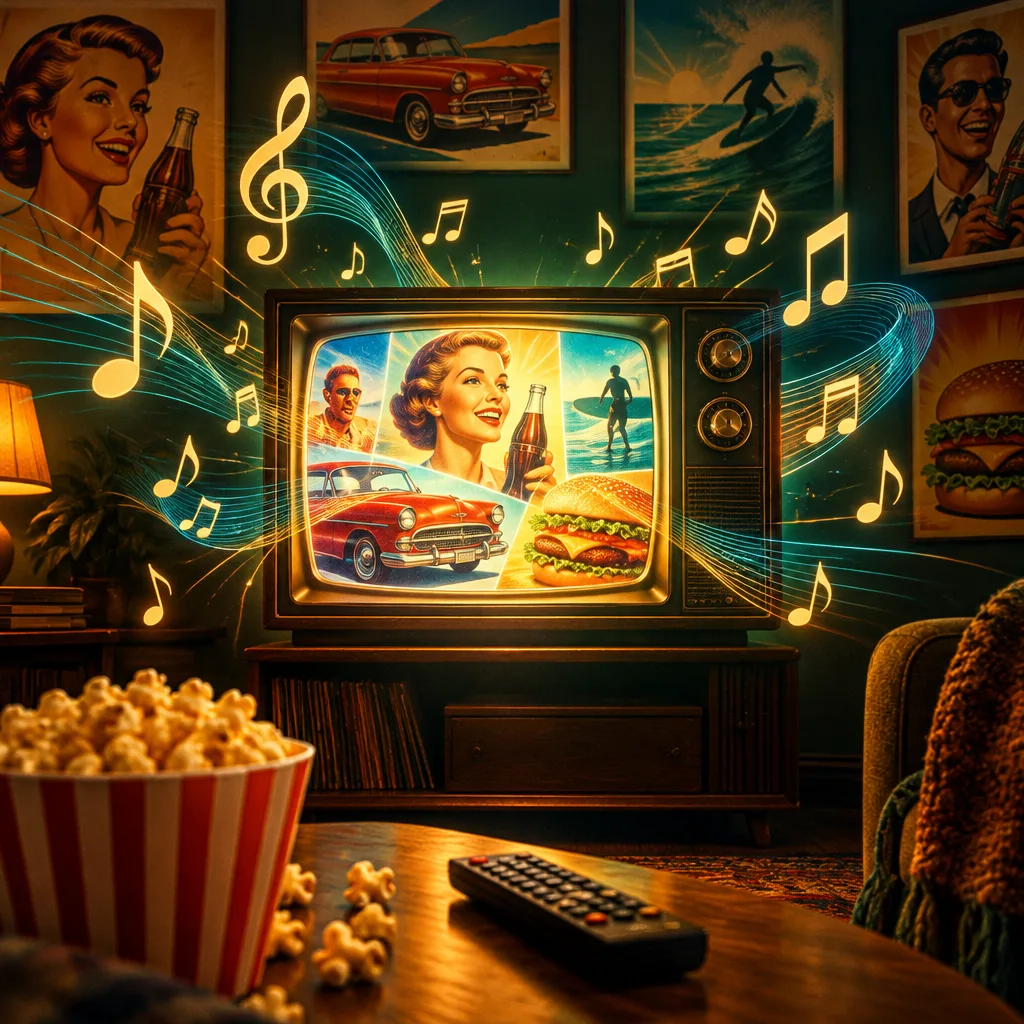 Capa exclusiva da parada Músicas de Comercial e Anúncios: As Mais Tocadas da TV e Web