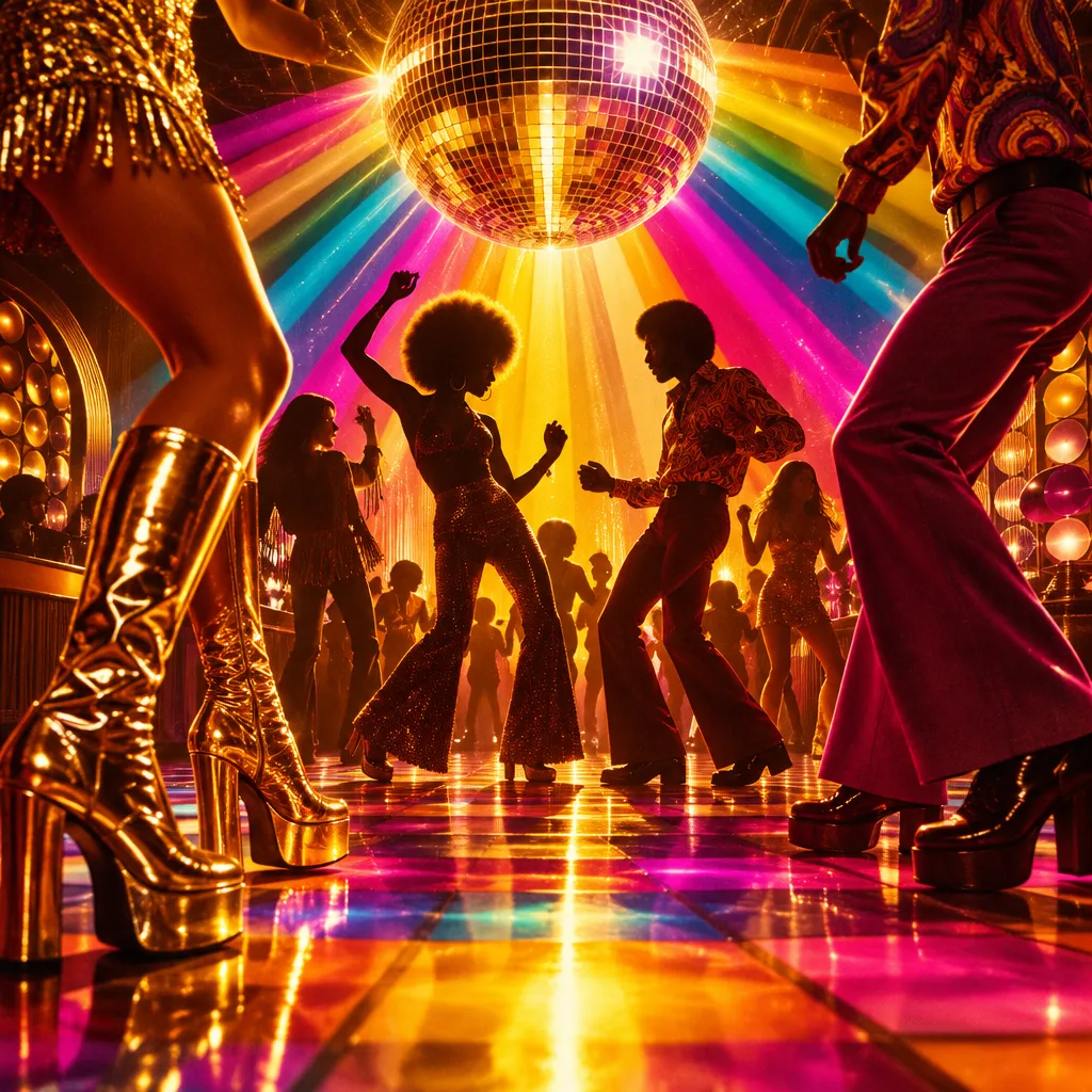 Capa exclusiva da parada Músicas Flashback Anos 70 e Disco Music: As Mais Tocadas nas Pistas
