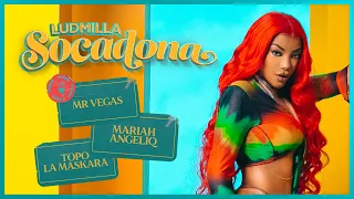 Capa da música Socadona, de LUDMILLA, Mariah Angeliq, Topo La Maskara