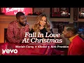 Capa da música Fall in Love at Christmas, de Mariah Carey, Khalid, Kirk Franklin