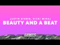 Capa da música Beauty And A Beat, de Justin Bieber, Nicki Minaj