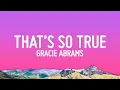 Capa da música That’s So True, de Gracie Abrams