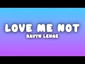 Capa da música Love Me Not, de Ravyn Lenae