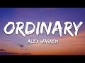 Capa da música Ordinary, de Alex Warren