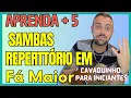 Capa da música 5 Sambas no Tom de Fá Maior para Cavaquinho Iniciante, de Projeto Cavaco De Churrasco