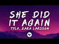 Capa da música She Did It Again, de Tyla & Zara Larsson