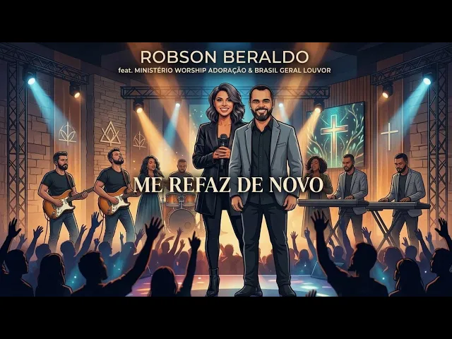 Me Refaz de Novo — Robson Beraldo feat Ministério Worship Adoração