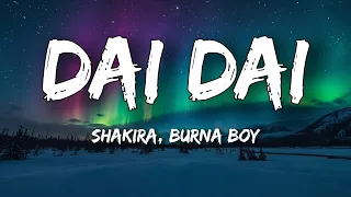 Capa da música Dai Dai, de Shakira, Burna Boy