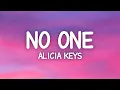 Capa da música No One, de Alicia Keys